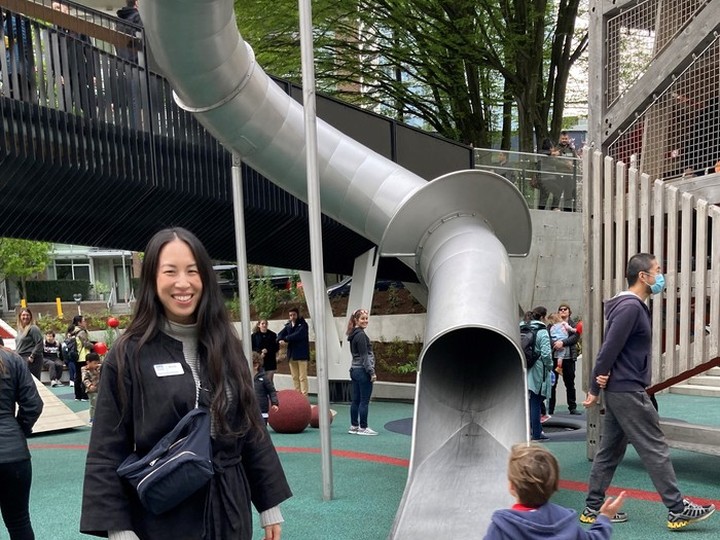  Mandy Yu, a senior landscape architect with the Vancouver park board, is pictured at sθәqәlxenәm ts’exwts’áxwi7, also known as Rainbow Park, in the city.