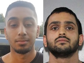 Surrey RCMP and the Combined Forces Special Enforcement Unit of British Columbia are warning people to stay away from Harkirat Jhutty (left) and Karnvir Garcham, both of Surrey, and any of their gang associates.