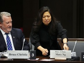 Minister of International Trade, Export Promotion, Small Business and Economic Development Mary Ng appears as a witness at a Senate standing committee on foreign affairs and international trade in Ottawa, Thursday, Dec. 15, 2022. Senators are warning Trade Minister Mary Ng that Ottawa may be falling behind its peers in establishing deeper trade ties with Africa.