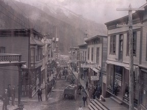 Beautiful downtown Sandon B.C. in 1897.