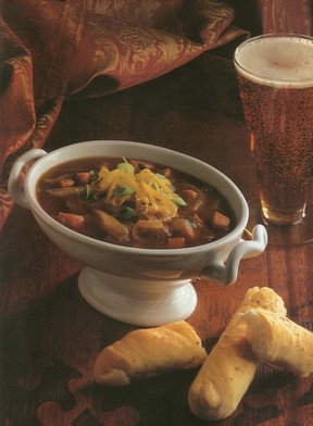 Serve a hearty ale with the spicy onion and ale soup.  Photo: E.Jane Armstrong.
