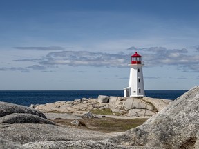 The lighthouse at Peggy’s Cove.