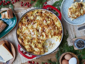 Croque Madame strata.