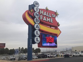 No, Rush is not headlining at the Pinball Hall of Fame. Just a teaser of one of the many legendary pinball machines available for play in the Las Vegas attraction.