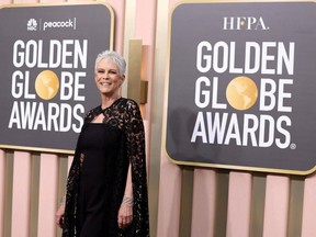 Jamie Lee Curtis attends the 80th Annual Golden Globe Awards in Beverly Hills, California, U.S., January 10, 2023.