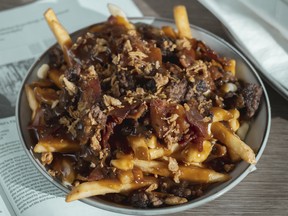 The Blaze Beef 'n’ Bacon Poutine from Blaze Gourmet Burgers.