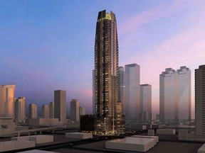 Concept drawings for a proposed 67-storey mixed use commercial-residential tower at King George Boulevard and 102nd Avenue in Surrey. It's the tallest of several towers under development in the Surrey city centre area.