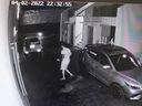 Jimi Sandhu gets out of his car behind the villa he rented in Phuket, Thailand. Two hired hitmen approach from the left side of a vehicle parked behind Sandhu’s vehicle.