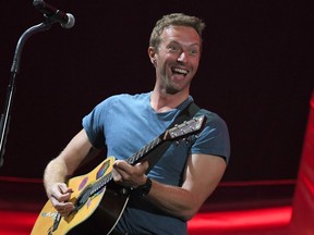 Chris Martin performs at the 2016 Global Citizen Festival in Central Park in New York City.