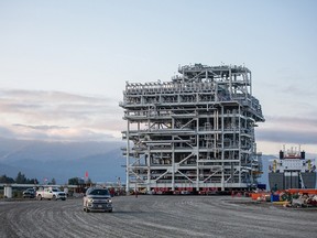 Module delivery is pictured in Kitimat in September 2022.