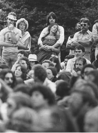 1978 Vancouver Folk Music festival at Brockton Point in Stanley Park.