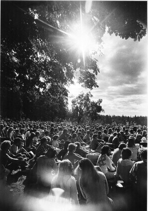 Folk festival at Brockton point in Stanley Park, from Aug 14 1978.