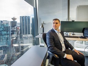 Jason Kiselbach, managing director for CBRE, in his office in Vancouver.