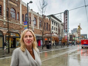 Vancouver Coun. Sarah Kirby-Yung in the 800blk Granville street in Vancouver, BC, January 12, 2023.
