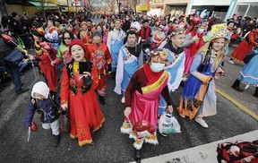 The Lunar New Year Parade in Chinatown was enjoyed by hundreds of people in Vancouver on Sunday.