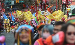 The Lunar New Year Parade in Chinatown was enjoyed by hundreds of people in Vancouver on Sunday.