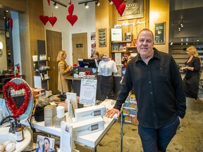 Bruce Peters inside Zazu Hair Salon in North Vancouver on January 31st.