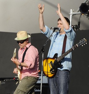 2009 --L-R. Guitarist Steve Carroll and John K. Samson of The Weakerthans perform at the 32nd annual Vancouver Folk Music Festival at Jericho beach park, July 17.