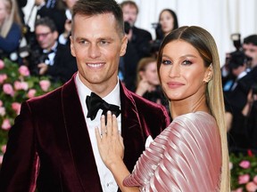 Tom Brady and Gisele Bündchen attend The 2019 Met Gala in New York City.