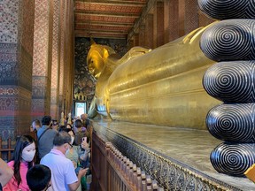 The Reclining Buddha at Wat Pho.