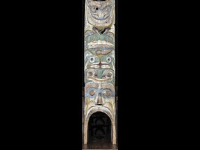Nuxalk First Nation totem at the Royal B.C. Museum.