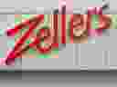The logo of a Zellers store is pictured in Edmonton in this file photo.