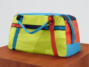 F.A.R. Duffle 55L in Atomic Remix, $230 ($161) at Away, awaytravel.com. Handout (single use)