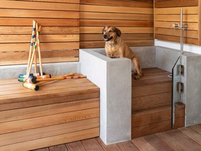 Dog wash station designed by Falken Reynolds.