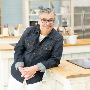 Bruno Feldeisen, celebrity pastry chef and judge on The Great Canadian Baking Show, appears at the BC Home + Garden show.