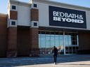 A customer walks into a Bed Bath and Beyond store in Novi, Michigan, U.S., Jan. 29, 2021.