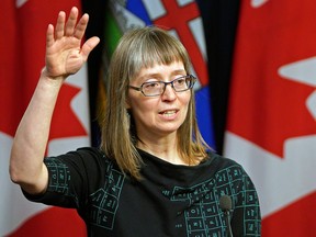 Dr. Deena Hinshaw, Alberta's former chief medical officer of health, will be joining B.C.'s public health leadership team on a six-month contract.