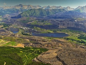 An aerial view of Teck Resources Elkview Mine in the east Kootenays.