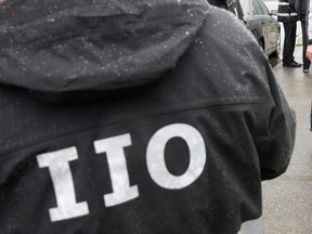 Feb 2016.  Newly sworn in IIO investigators at a mock scene next to and in Holland Park in Surrey.  New IIO investigators work alongside senior IIO investigators.  Handout / Independent Investigations Office of BC [PNG Merlin Archive]