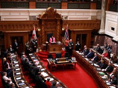 B.C. Premier David Eby's first throne speech promises dollars for housing, skills training