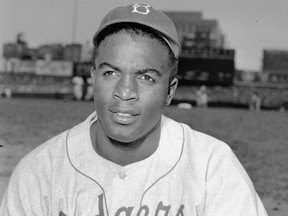 Brooklyn Dodgers' infielder Jackie Robinson is shown in this April 18, 1948 file photo.