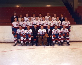 John McGinnis’ team photo of the 1963 Vancouver Canucks of the Western Hockey League.