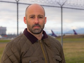 Jeremy Kerr at the Vancouver airport’s south terminal.