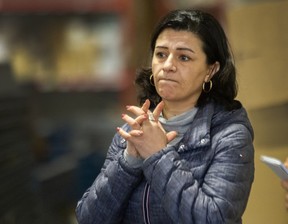 “We’re just holding our hearts in our hands, and it’s bringing out the best in people,” says Galistan Karademir as she helps volunteers organize and sort items donated for victims of the earthquake in Turkey inside a warehouse in Vancouver.