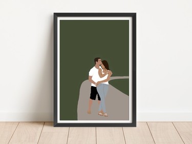 Personalized print by Etsy seller Illustrations by Koko.
