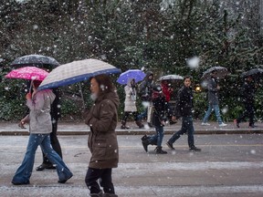 Environment Canada is forecasting heavy snow across much of British Columbia in the coming days, with up to 30 centimetres projected for parts of the south coast.