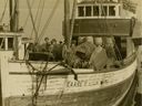 The Norwegian fishing boat Kaare II on the day it arrived in Vancouver, April 28, 1941. This photograph originally ran in The Vancouver Province and is now in the Vancouver Maritime Museum collection.