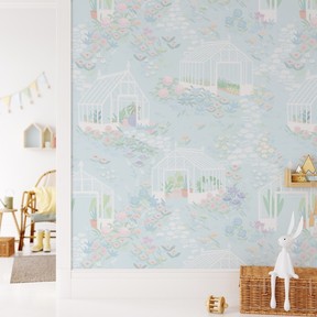 Little Gardeners wallpaper design.