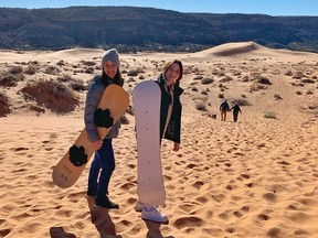 Sandboards can be rented from the visitors centre.