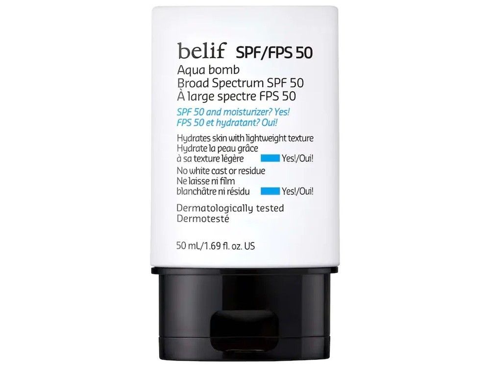 Beauty Bar review Belif Aqua Bomb Broad Spectrum SPF 50 Vancouver Sun