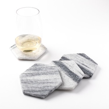 Marble coaster set made by Bussiere Boutique.