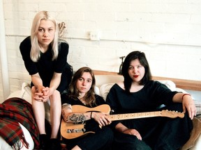 DIRECTINPUT~ This image has been directly inputted by the user. The photo desk has not viewed this image or cleared rights to the image. boygenius - Julien Baker, Phoebe Bridgers and Lucy Dacus courtesy of Beggars Group Canada