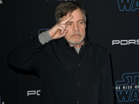 Mark Hamill, seen here at the premiere of Star Wars: The Rise Of The Skywalker in 2019, is the English voice of a Ukrainian air raid alert.