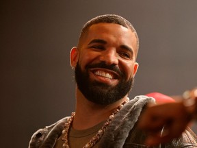 Drake speaks onstage during his Till Death Do Us Part rap battle on Oct. 30, 2021 in Long Beach, California.