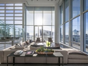 This 6,500 square foot penthouse at the Fairmont Pacific Rim has sold for $19.3 million, the second-most expensive condo sold in Vancouver.