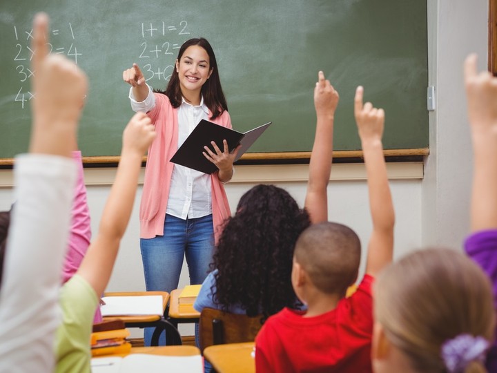  In the typical North American elementary school nine in 10 teachers are women. (Stock photo)